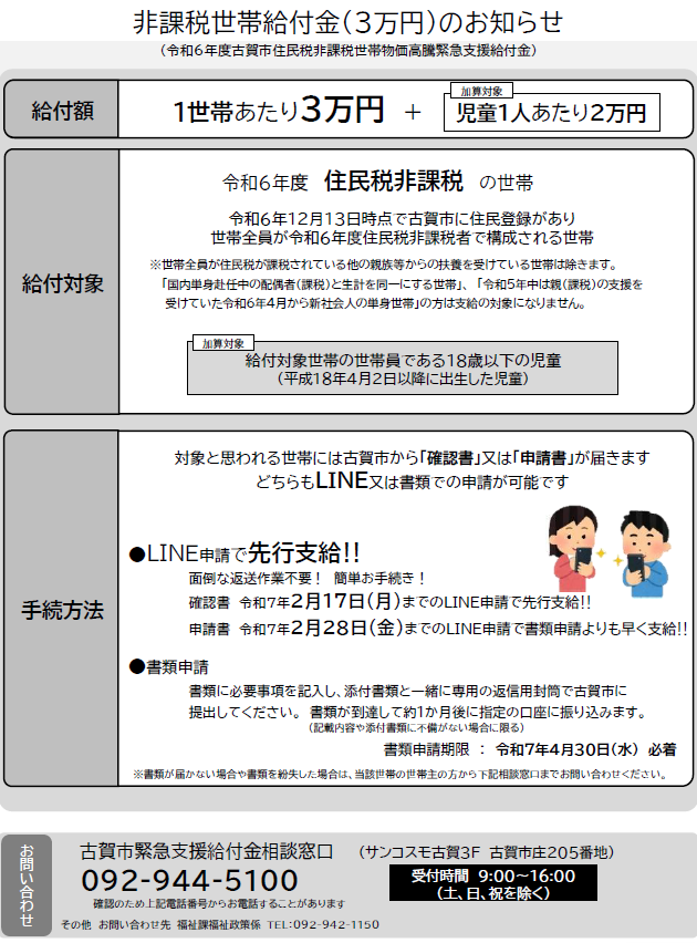 給付金チラシ